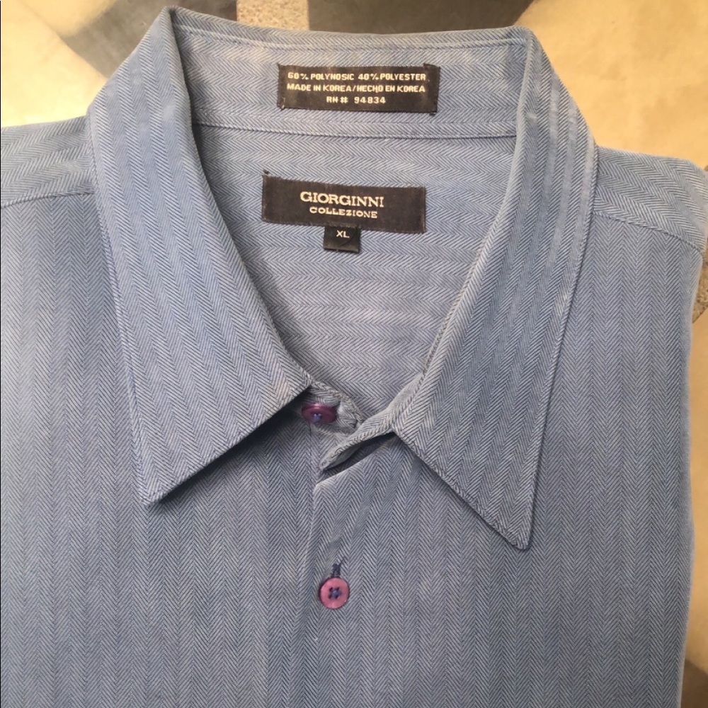 Men’s Long Sleeve Blue XL Shirt